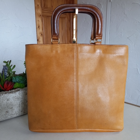 Coach 1973-75 New York, Cashin Carry Slim Tote by Bonnie Cashin - Picture 2 of 16
